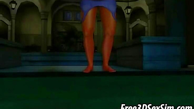 Busty 3D Brunette Sucks Dick & Gets Fucked Hardcore Anime Style