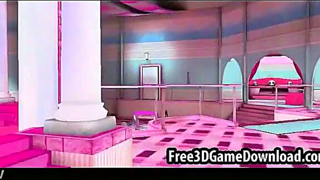 Enter Beautiful 3D Cartoon Palace for Hot Anime Babe Action & Big Tits Fun