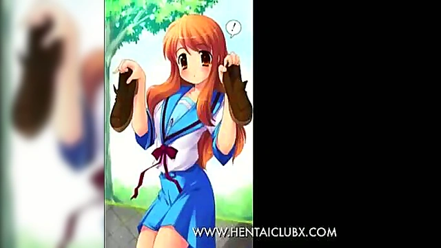 Naked Haruhi Seduces in Ecchi Anime Scenes With Sexy Girls