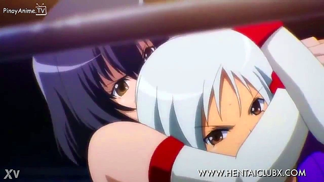 Nude Anime Girls Engage in Sexy Body Scissor Action