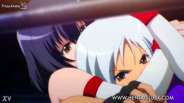 Nude Anime Girls Engage in Sexy Body Scissor Action