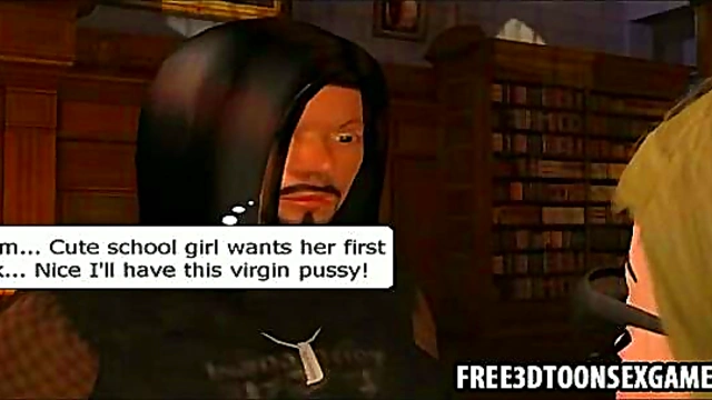 Inexperienced 3D Anime Teen Learns The Ropes With A Horny Babe