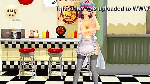 Yuyuko Dances Seductively in Touhou MMD Anime Video