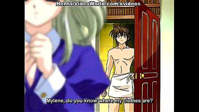 Blonde Hentai Housemaid Seduces in Bed for Naughty Fun