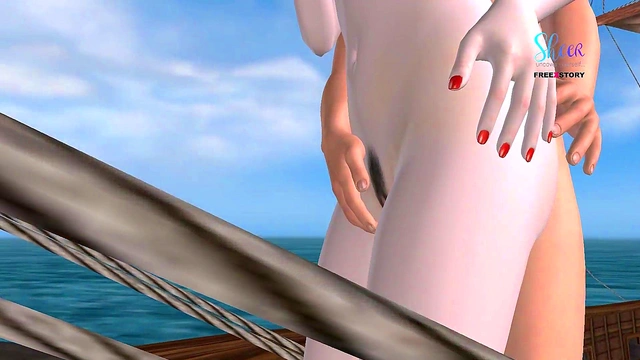 Cute 3D Anime Couple Enjoy Steamy Fun On A Pirate Ship Adventure