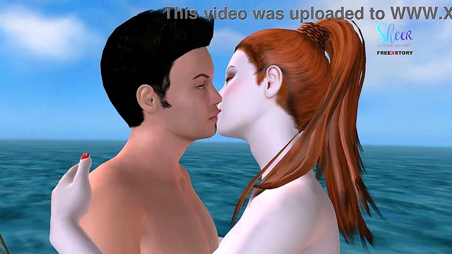 Cute 3D Anime Couple Enjoy Steamy Fun On A Pirate Ship Adventure