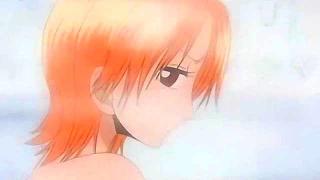 Nami and Vivi Enjoy Steamy Bathtime Fun in Anime One Piece
