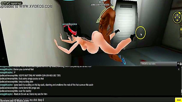 Pregnant Caylee Gets Animated 3D Game Action With Cartoony Fun