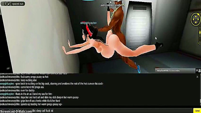 Pregnant Caylee Gets Animated 3D Game Action With Cartoony Fun