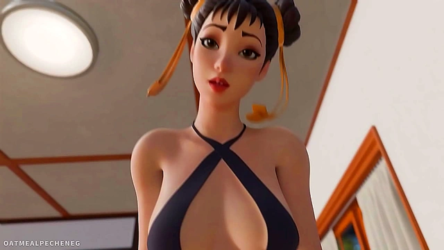 Chun-Li Rides Your Cock Hard for Rough Creampie Orgasm POV