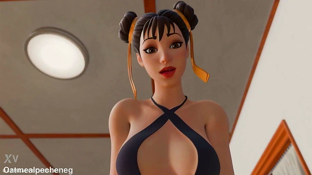 Chun-Li Rides Your Cock Hard for Rough Creampie Orgasm POV