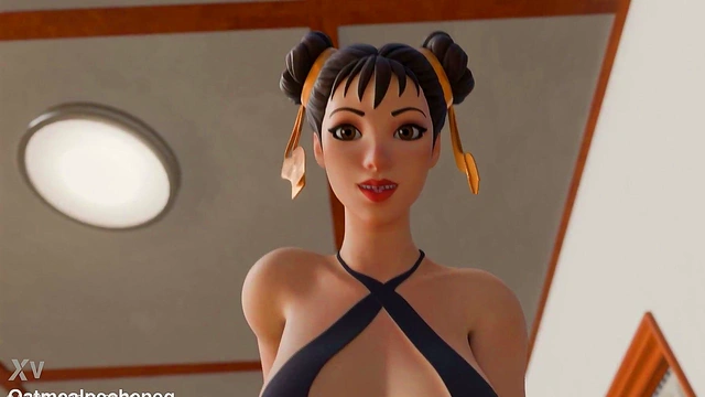 Chun-Li Rides Your Cock Hard for Rough Creampie Orgasm POV