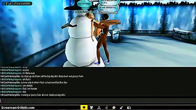 3D Cartoon Anime Chick Rides Dick Hard In Hot IMVU Game Action