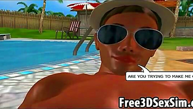 Busty Blonde Cartoon Honey Sucks Dick & Fucks Hardcore In 3D Hentai Anime