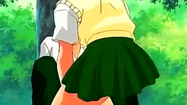 Horny Anime Schoolgirl Gets Sexy and Nude for Ecchi Fun