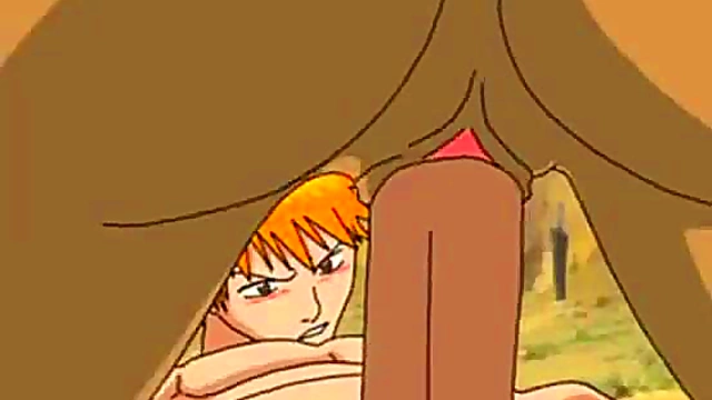 Ichigo & Yoruichi's Steamy Anime Adventure in Bleach Paradise Parody