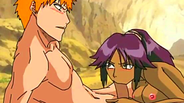 Ichigo & Yoruichi's Steamy Anime Adventure in Bleach Paradise Parody