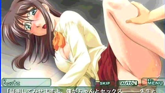 Amorous Professor Cherry Seduces Innocent Student In Eroge Hentai