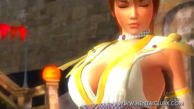 Kasumi in Seductive Halloween Costume Takes Pleasure in Ecstasy
