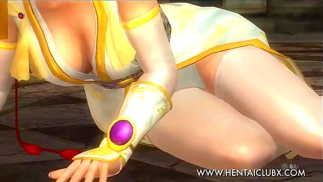 Kasumi in Seductive Halloween Costume Takes Pleasure in Ecstasy