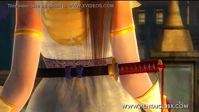 Kasumi in Seductive Halloween Costume Takes Pleasure in Ecstasy