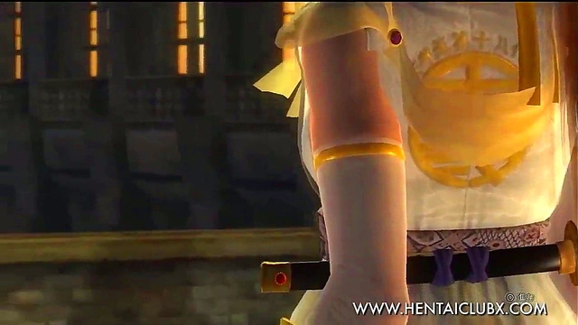 Kasumi in Seductive Halloween Costume Takes Pleasure in Ecstasy