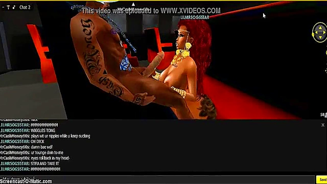 3D Cartoon Anime Chick Rides Dick Hard In IMVU Game Session