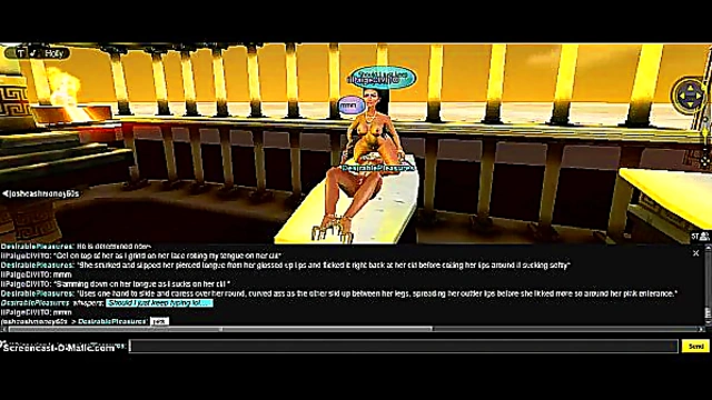 Paige Takes On 3D Anime DP Adventure In Game IMVU Fantasies