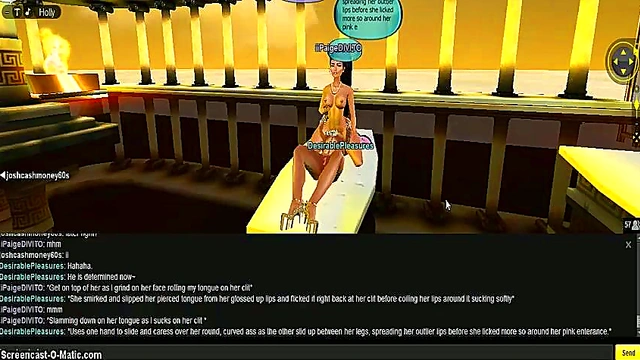 Paige Takes On 3D Anime DP Adventure In Game IMVU Fantasies