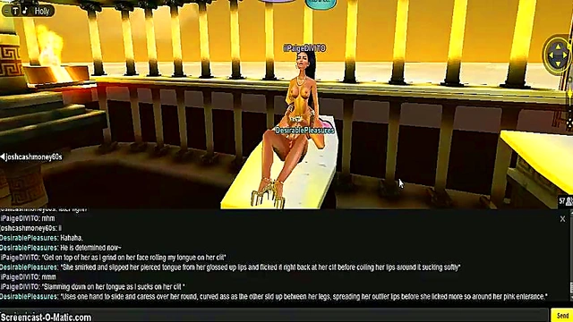 Paige Takes On 3D Anime DP Adventure In Game IMVU Fantasies