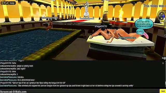 Paige Takes On 3D Anime DP Adventure In Game IMVU Fantasies