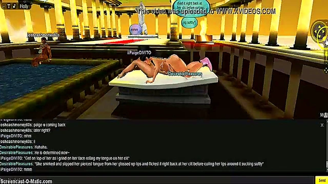 Paige Takes On 3D Anime DP Adventure In Game IMVU Fantasies