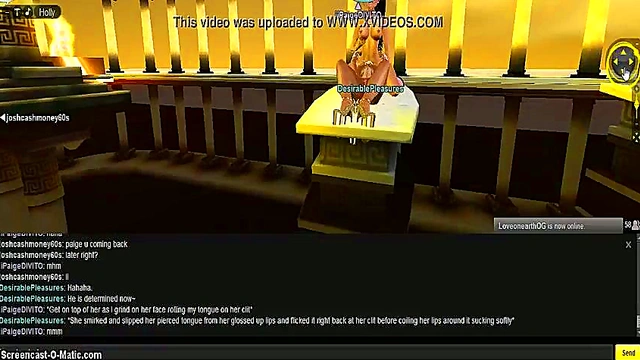 Paige Takes On 3D Anime DP Adventure In Game IMVU Fantasies