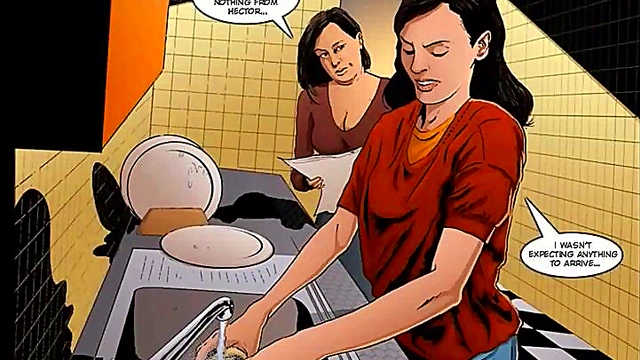 Cute Anime Chick Gets Wild In 2D Cartoon Comic Action Session