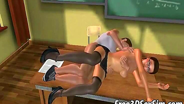 Hot 3D Brunette Babe Gets Fucked Hard In Anime Hardcore Scene