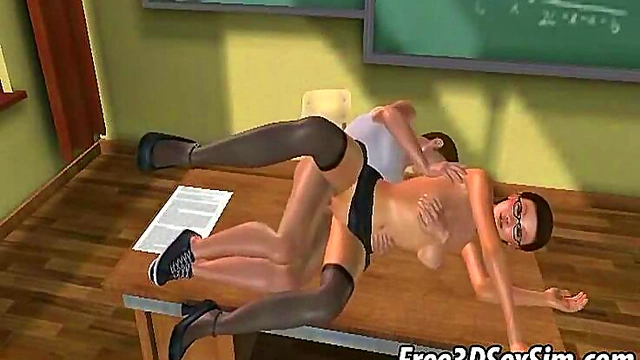 Hot 3D Brunette Babe Gets Fucked Hard In Anime Hardcore Scene