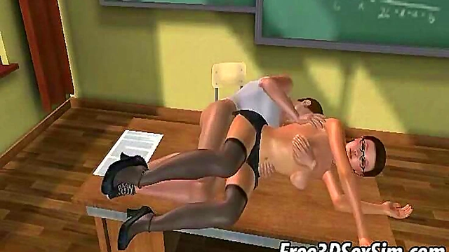 Hot 3D Brunette Babe Gets Fucked Hard In Anime Hardcore Scene