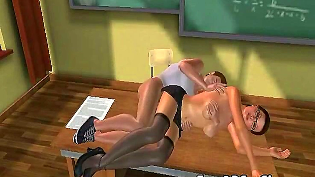 Hot 3D Brunette Babe Gets Fucked Hard In Anime Hardcore Scene