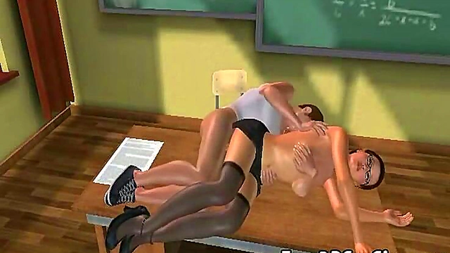 Hot 3D Brunette Babe Gets Fucked Hard In Anime Hardcore Scene