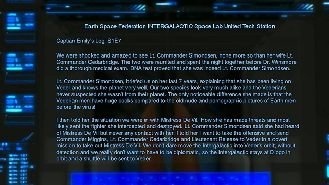 Intergalactic Sluts Reunite for Rough Lesbian BDSM Action in Space