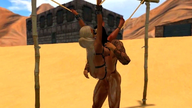 Intergalactic Sluts Reunite for Rough Lesbian BDSM Action in Space