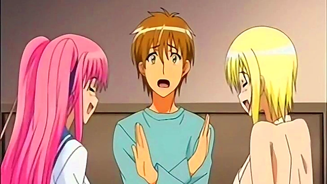 Threesome Fun With Sexy Cartoon Girls In Erotic Hentai Life Scene