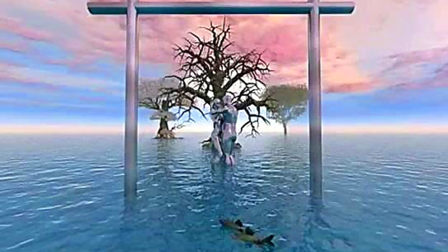 Horny Ecchi Girl Serves Up Seductive Fun In Glacial Red Trance Fantasy