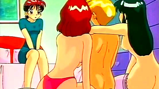 Teen Anime Foursome Action Packed With Hot Hentai Fun