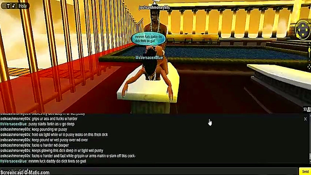 Blue Greek 3D Anime Chick Fucks Virtual Game Character Hard