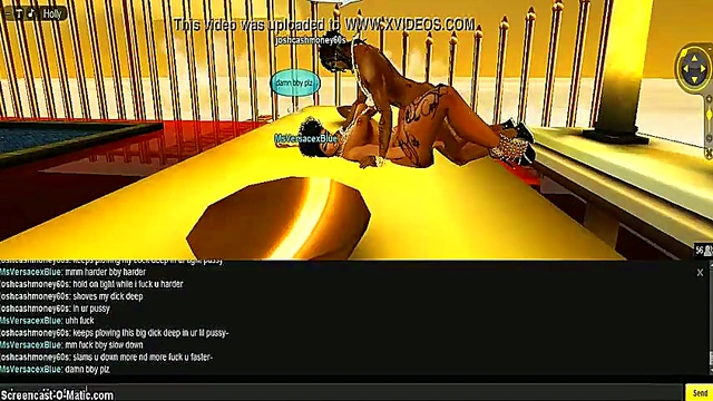 Blue Greek 3D Anime Chick Fucks Virtual Game Character Hard