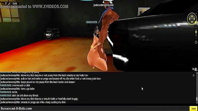 3D Hentai Game Animation – IMVU Couple Enjoy Intense Porn Session
