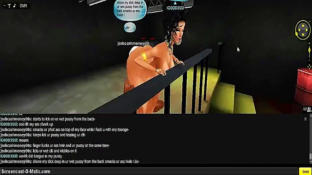 3D Hentai Game Animation – IMVU Couple Enjoy Intense Porn Session