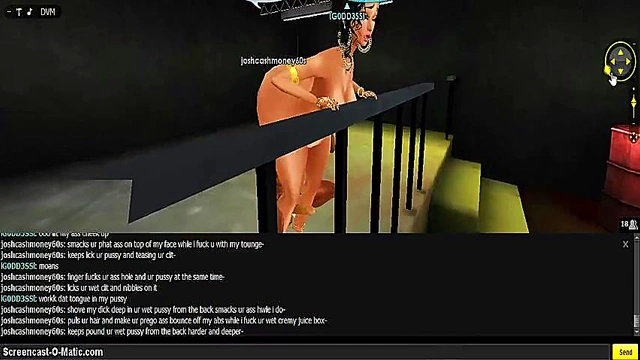 3D Hentai Game Animation – IMVU Couple Enjoy Intense Porn Session