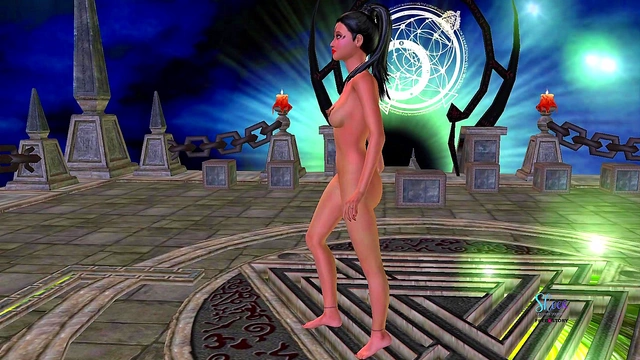 Tamil Anime Seductress Tempts Innocent Girl for Passionate Encounter